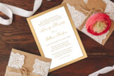 Product image of Elegant Gold Calligraphy Wedding Invitation