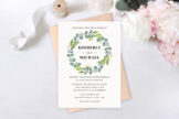 Product image of Eucalyptus Green Wreath Wedding Invitation