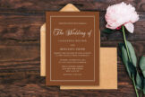 Product image of Rust Terracotta Wedding Invitation
