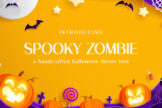 Product image of Spooky Zombie Display Font