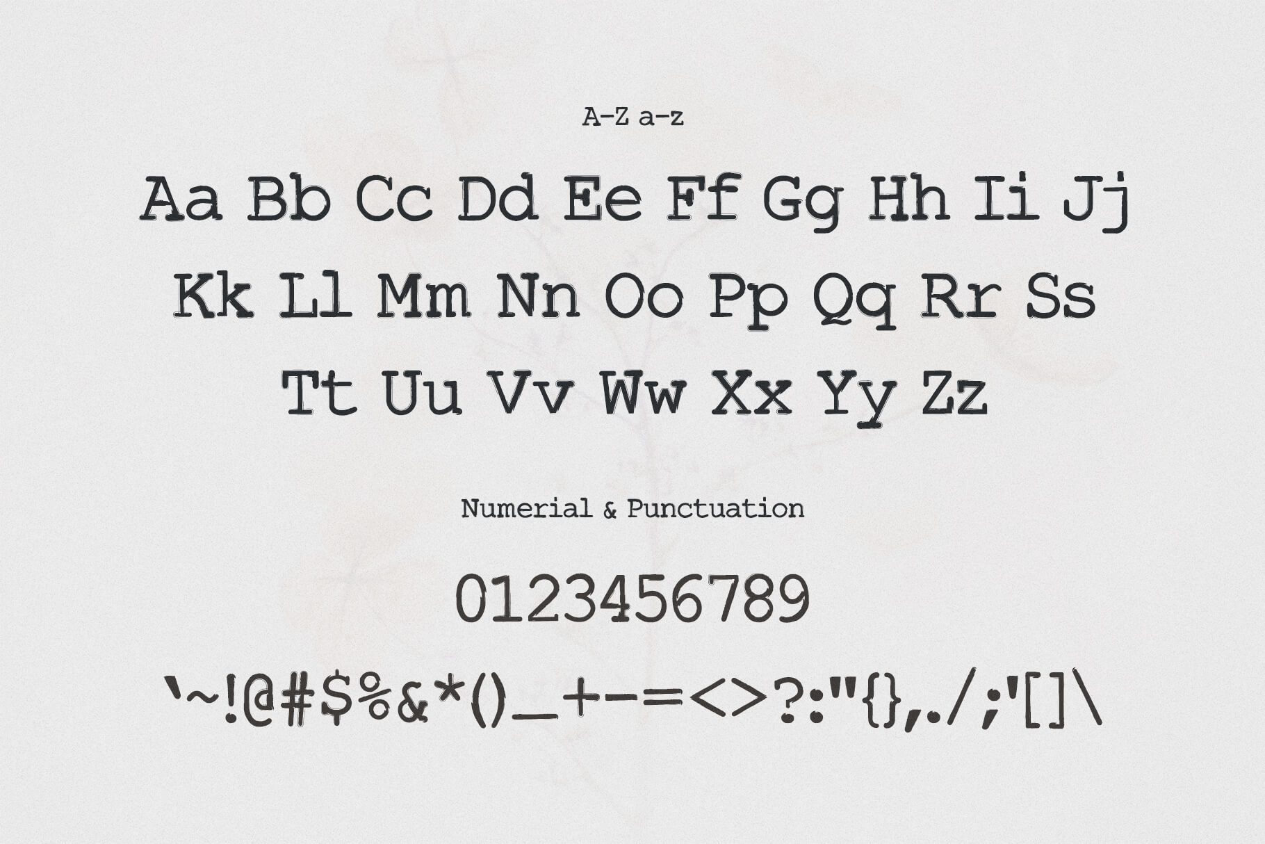 Typewriter Inked Handwritten Typeface Creative Finest