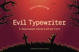 Product image of Evil Typewriter Handcrafted Font