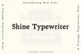 Product image of Shine Typewriter Serif Font
