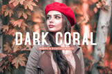 Product image of Dark Coral Mobile & Desktop Lightroom Presets