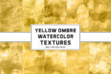 Product image of Yellow Ombre Watercolor Textures
