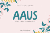 Product image of Aaus Handmade Brush Font