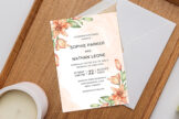 Product image of Boho Floral Elegant Wedding Invitation