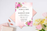 Product image of Elegant Pink Watercolor Wedding Invitation