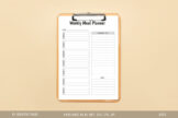 Product image of Minimalist Weekly Meal Planner SVG