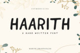 Product image of Haarith Handmade Font