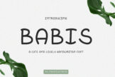 Product image of Babis Handwritten Font