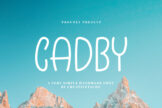 Product image of Cadby Handmade Font
