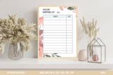 Product image of Floral Grocery Shopping List SVG