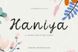 Product image of Haniya Handmade Font