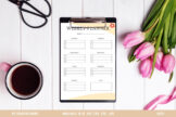 Product image of Modern Weekly Planner SVG