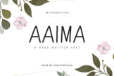 Product image of Aaima Handwritten Font