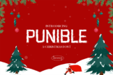 Product image of Punible Christmas Font