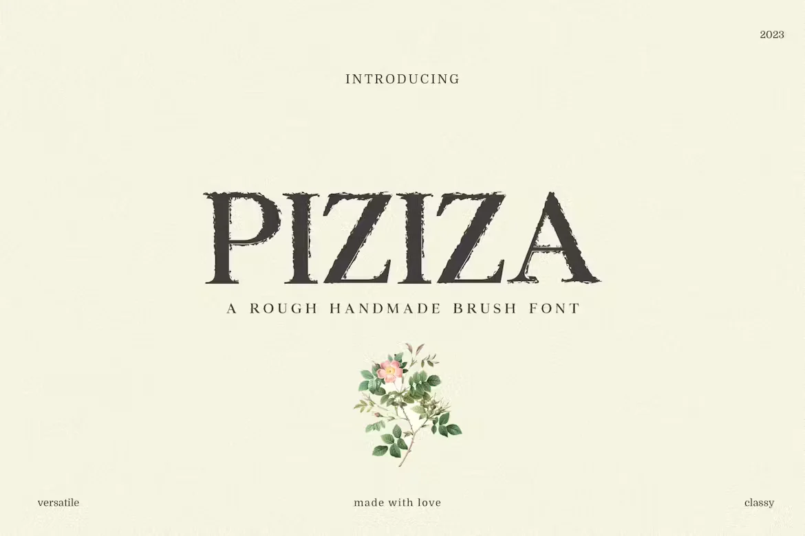 Piziza Brush Font