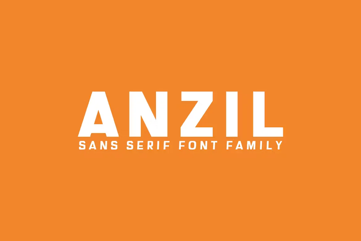 Anzil Sans Serif Typeface
