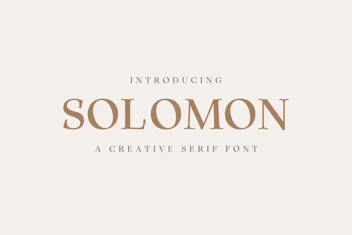 Solomon Serif Font Family