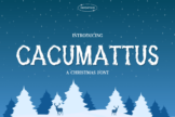 Product image of Cacumattus Christmas Font