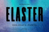 Product image of Elaster Holidays Font
