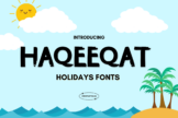 Product image of Haqeeqat Holidays Font