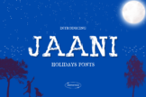Product image of Jaani Holidays Font