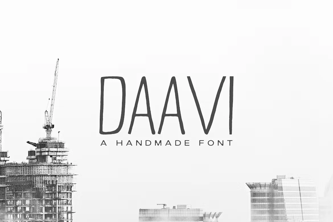Daavi Handmade Sans Serif Font