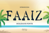 Product image of Faaiz Holidays Font