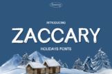 Product image of Zaccary Holidays Font
