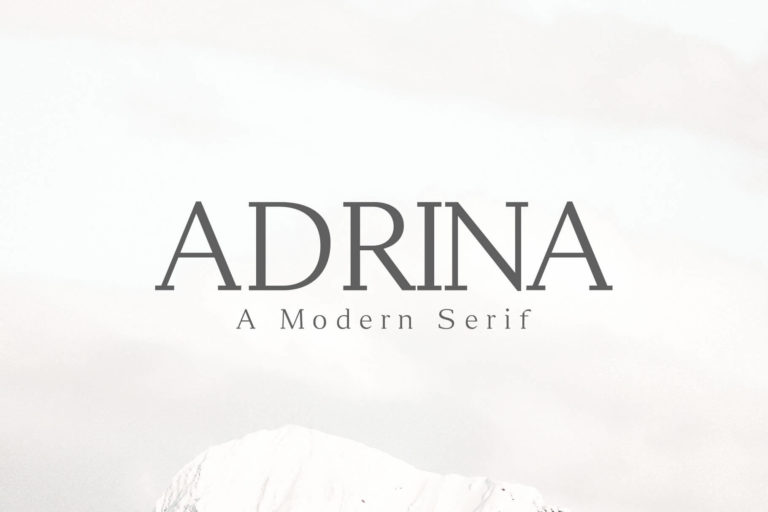 Adrina Modern Serif Font Family
