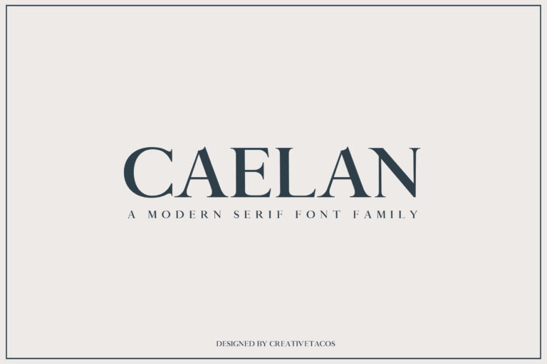 Caelan Serif Font Family
