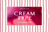 Product image of Cream Type Display Font