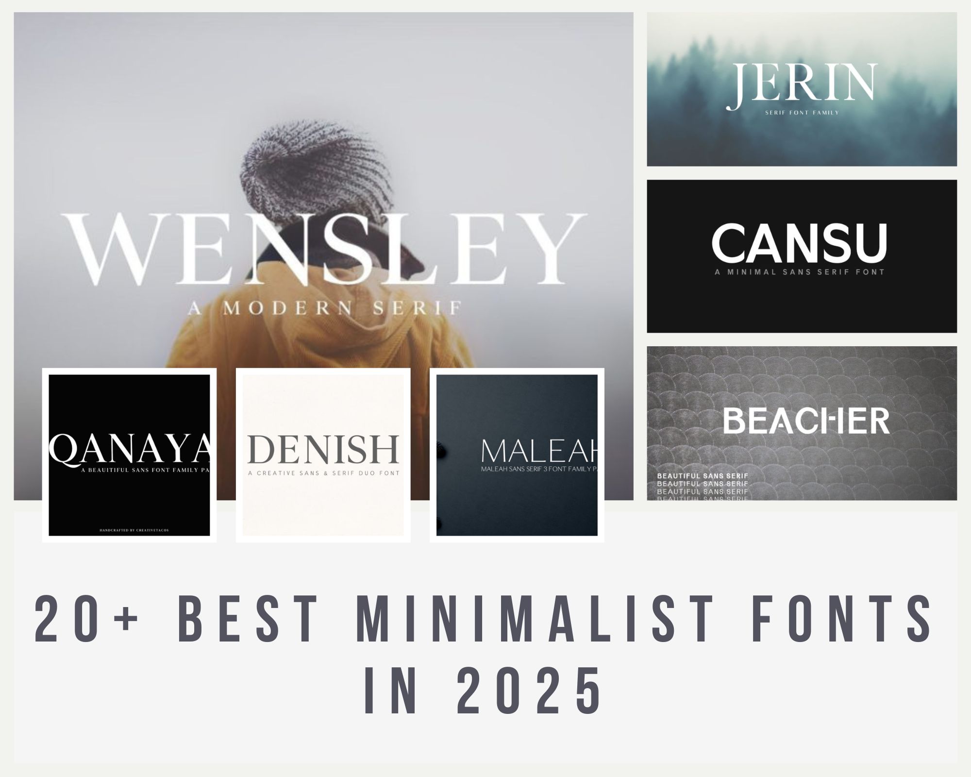 20 Best Minimalist Fonts in 2025