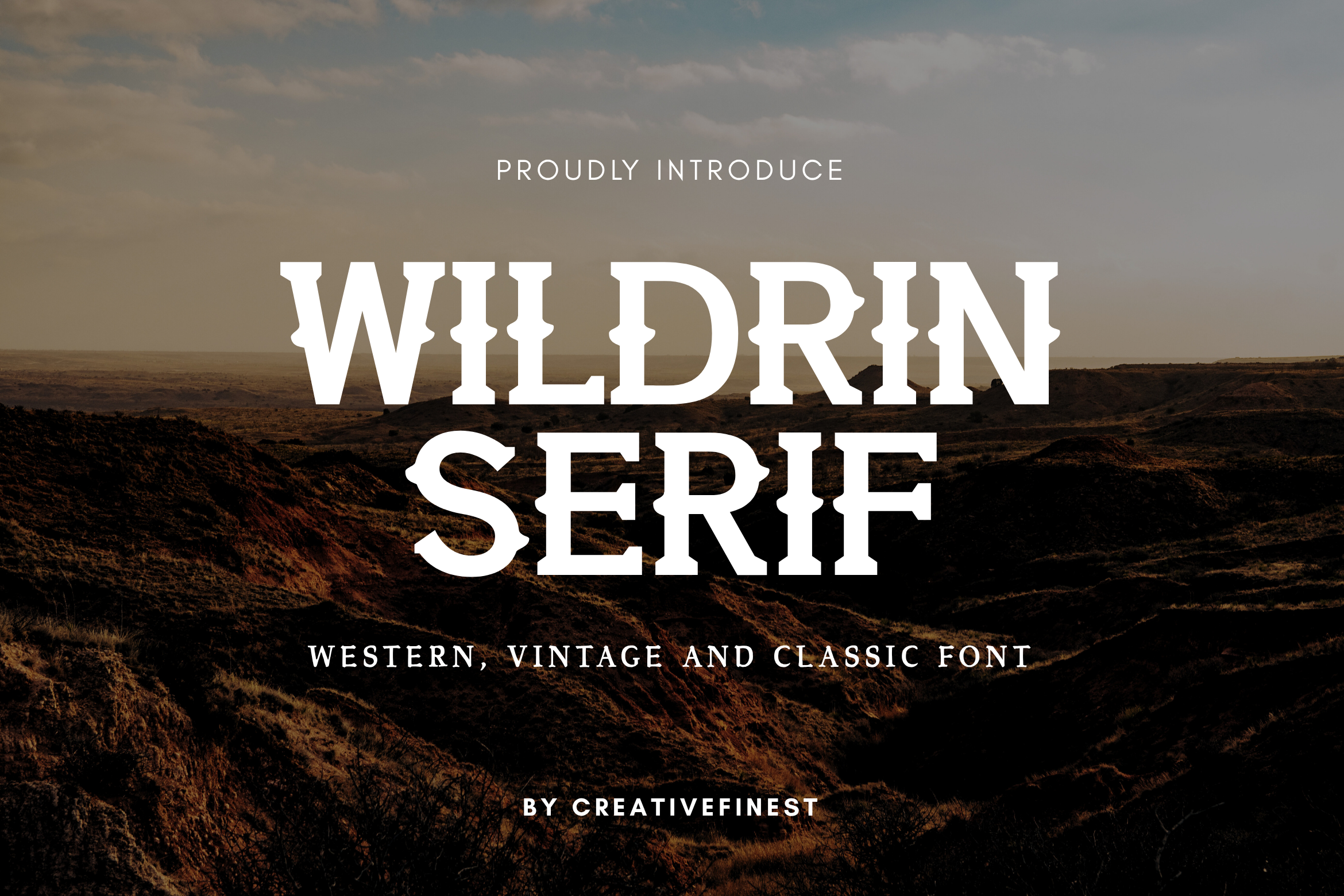 Wildrin Serif Western Font Feature Image