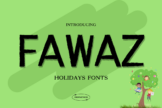 Product image of Fawaz Holidays Font